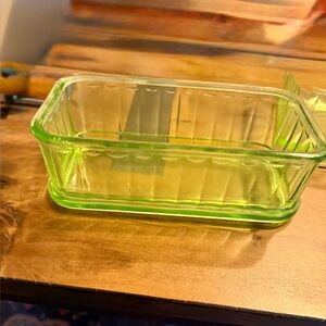 Uranium Glass Loaf Dish